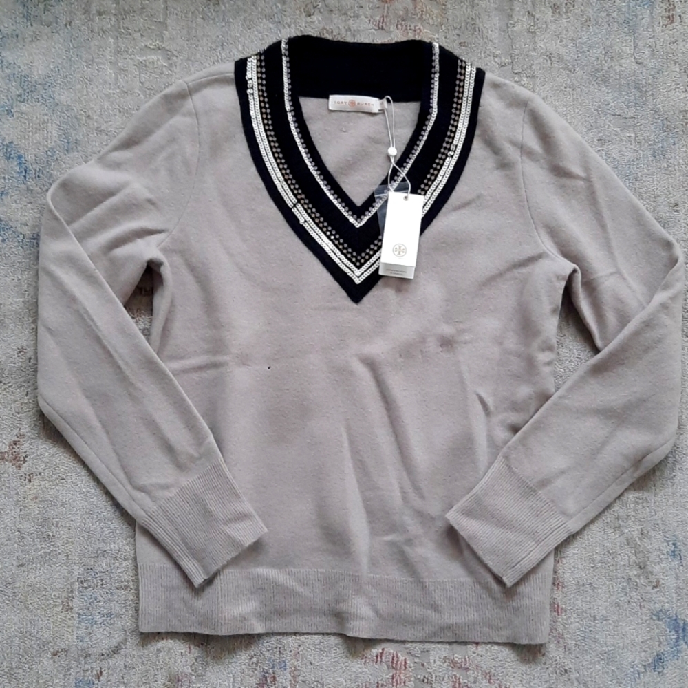 Tory Burch Petale Sweater, Small NWT
